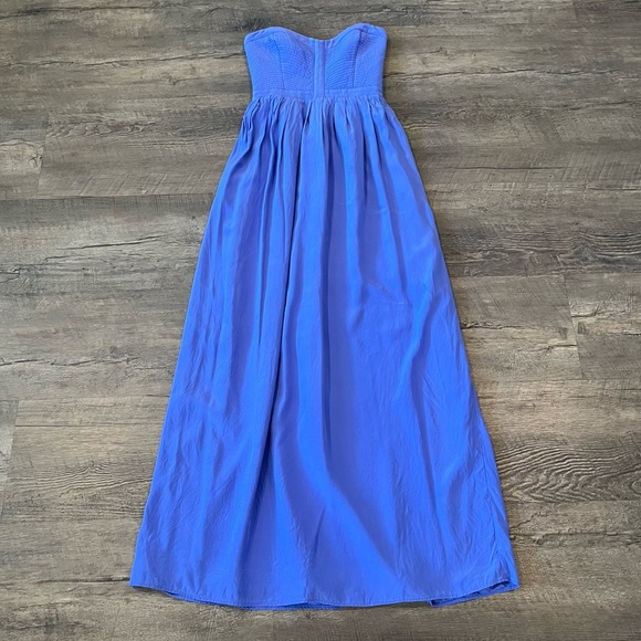 Parker Bayou Silk Strapless Maxi Dress - Picture 3 of 7